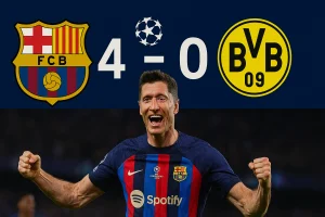 برشلونة يضع قدماً في نصف نهائي دوري أبطال أوروبا